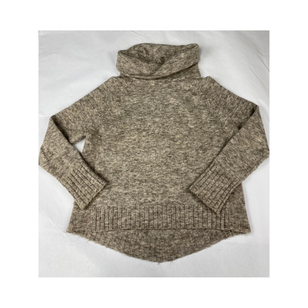 by Anthopologie Sweater Women's Size M Cowl Neck Brown Tan